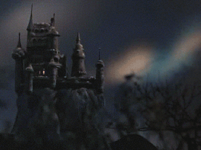 Gif animé gothique chateau